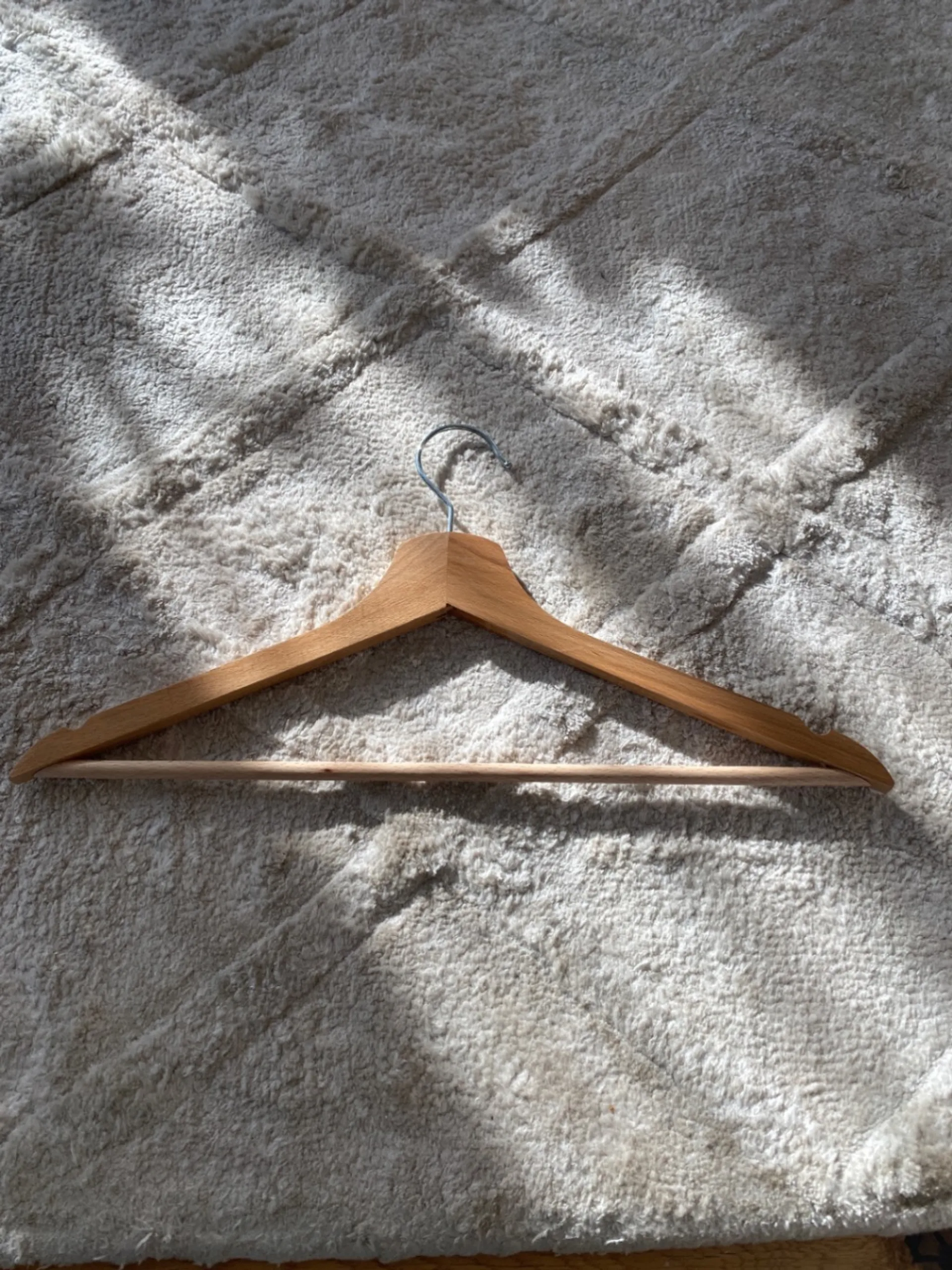 Wooden clothes hanger
