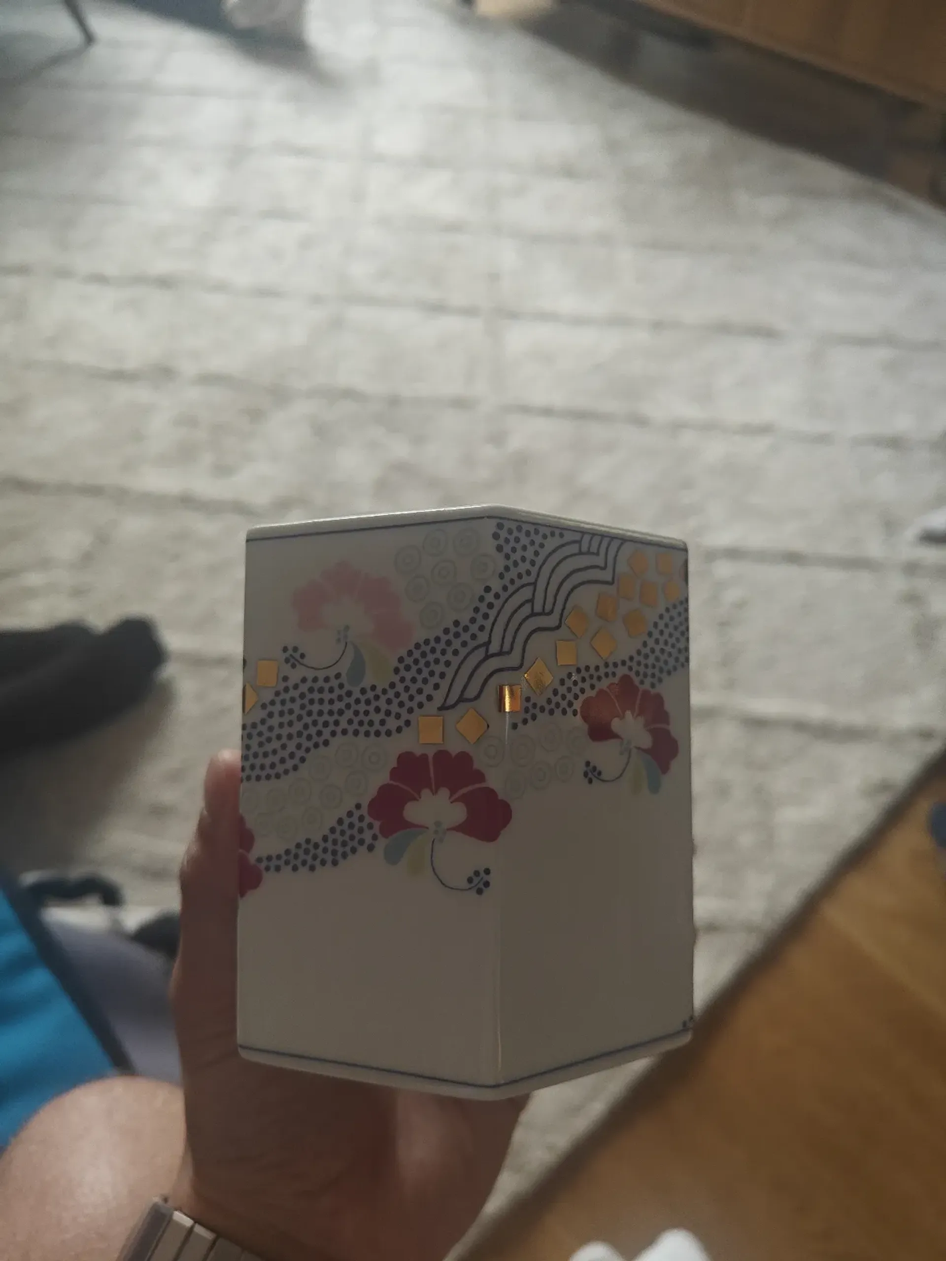 B&O Porcelain Box with Floral Design